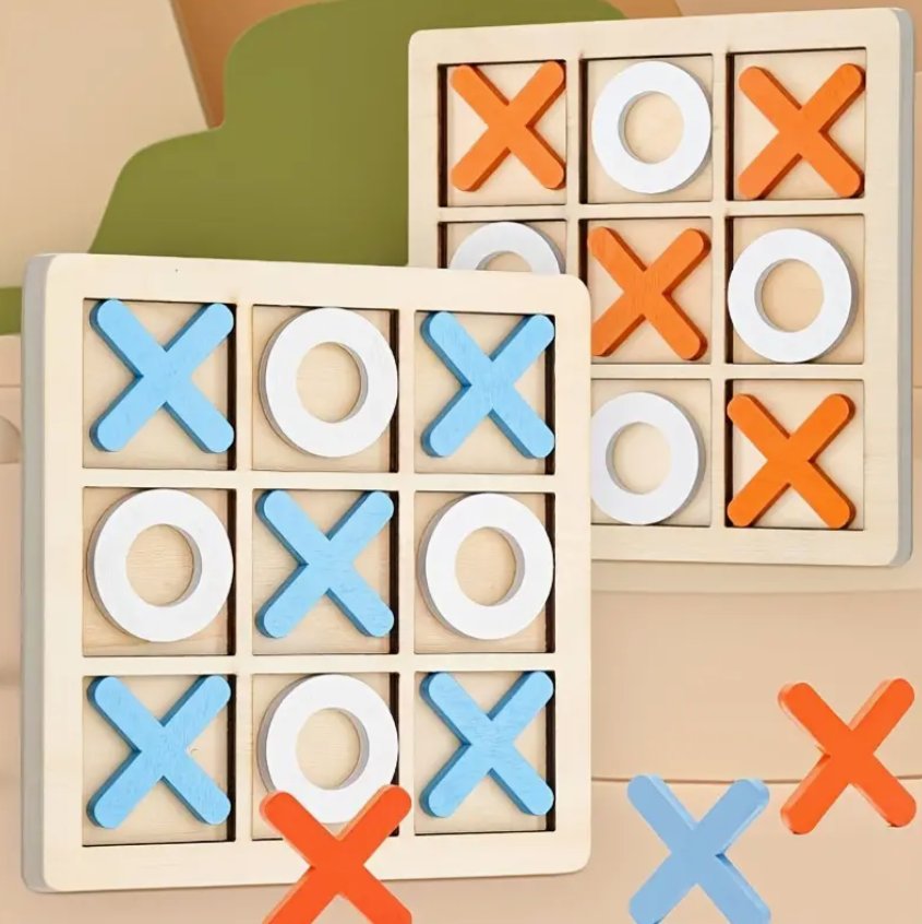 Wooden Tic-Tac-Toe Game