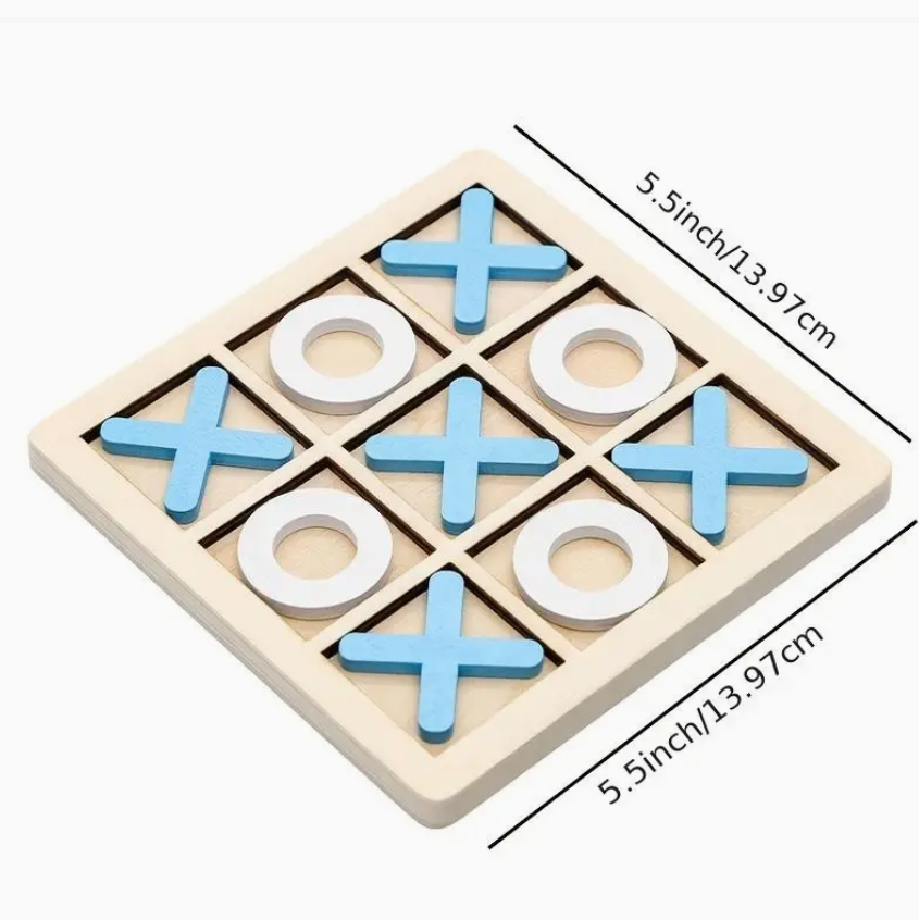 Wooden Tic-Tac-Toe Game