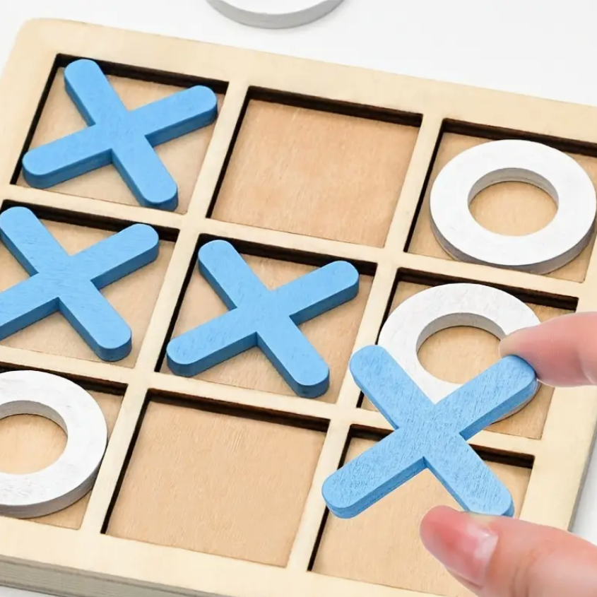 Wooden Tic-Tac-Toe Game